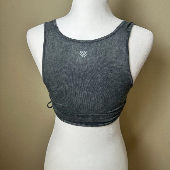 FOREVER 21 Ruched Side Ribbed Crop Top Bralette - Small - Picture 4 of 6